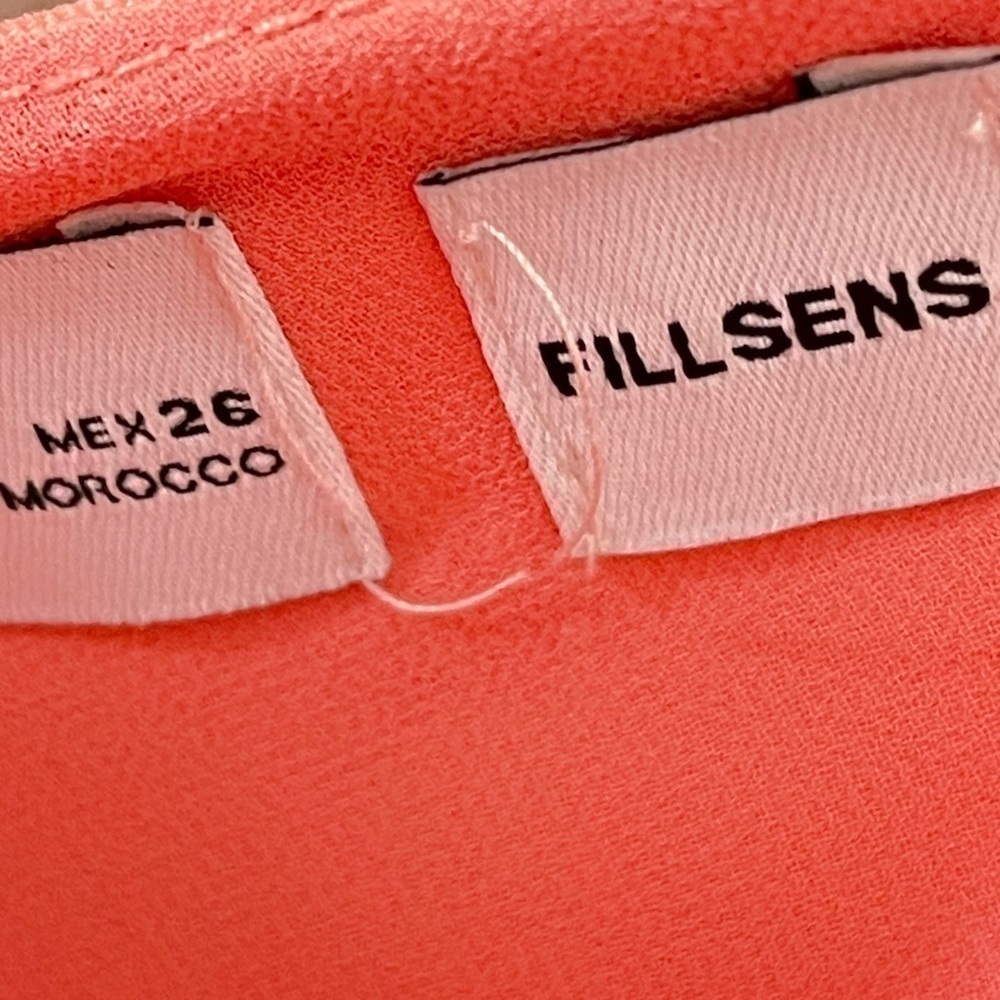 Zara Fillsens Slip Dress in Pink Peach Pearlescent 
NWT V Back Blogger Fav Small - Picture 11 of 14